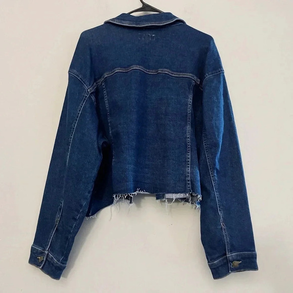 New Ava & Viv crop denim jacket plus-size - Picture 4 of 10